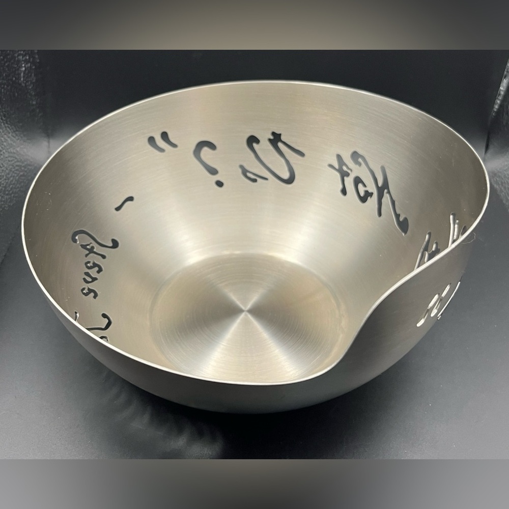 Steelforme Laser Cut Stainless Steel Bowl - Steve Jacobson - Canada